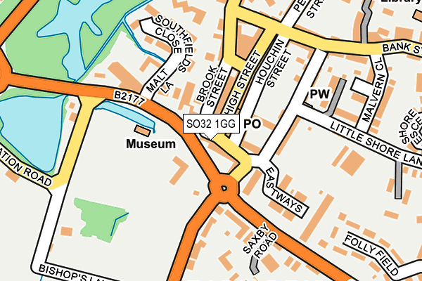 SO32 1GG map - OS OpenMap – Local (Ordnance Survey) SO32 1GG map - OS OpenMap – Local (Ordnance Survey)