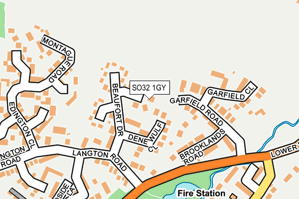 SO32 1GY map - OS OpenMap – Local (Ordnance Survey) SO32 1GY map - OS OpenMap – Local (Ordnance Survey)