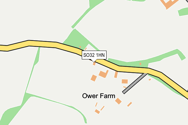SO32 1HN map - OS OpenMap – Local (Ordnance Survey) SO32 1HN map - OS OpenMap – Local (Ordnance Survey)
