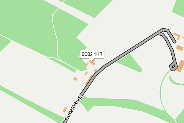 SO32 1HR map - OS OpenMap – Local (Ordnance Survey) SO32 1HR map - OS OpenMap – Local (Ordnance Survey)