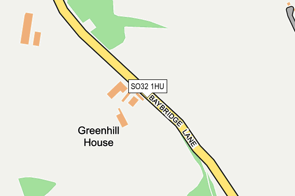 SO32 1HU map - OS OpenMap – Local (Ordnance Survey) SO32 1HU map - OS OpenMap – Local (Ordnance Survey)