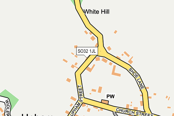 SO32 1JL map - OS OpenMap – Local (Ordnance Survey) SO32 1JL map - OS OpenMap – Local (Ordnance Survey)