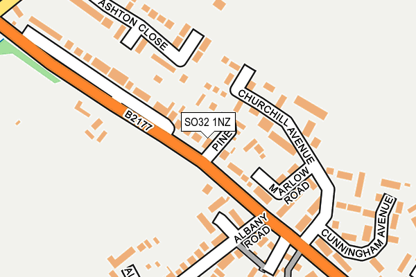 SO32 1NZ map - OS OpenMap – Local (Ordnance Survey) SO32 1NZ map - OS OpenMap – Local (Ordnance Survey)