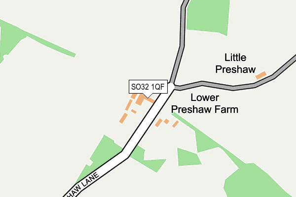 SO32 1QF map - OS OpenMap – Local (Ordnance Survey) SO32 1QF map - OS OpenMap – Local (Ordnance Survey)