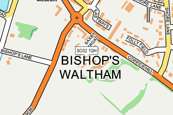 SO32 1QH map - OS OpenMap – Local (Ordnance Survey) SO32 1QH map - OS OpenMap – Local (Ordnance Survey)