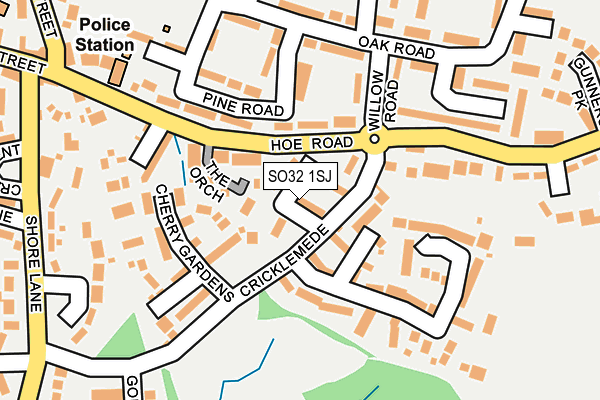 SO32 1SJ map - OS OpenMap – Local (Ordnance Survey) SO32 1SJ map - OS OpenMap – Local (Ordnance Survey)