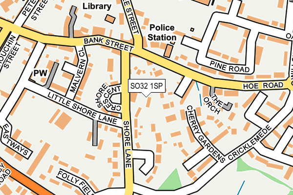 SO32 1SP map - OS OpenMap – Local (Ordnance Survey) SO32 1SP map - OS OpenMap – Local (Ordnance Survey)