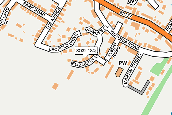 SO32 1SQ map - OS OpenMap – Local (Ordnance Survey) SO32 1SQ map - OS OpenMap – Local (Ordnance Survey)