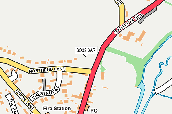 SO32 3AR map - OS OpenMap – Local (Ordnance Survey) SO32 3AR map - OS OpenMap – Local (Ordnance Survey)