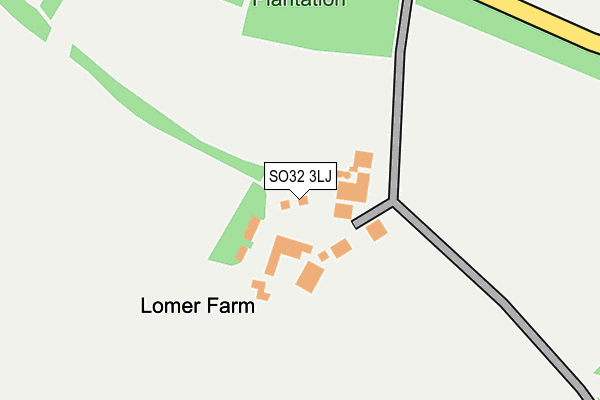 SO32 3LJ map - OS OpenMap – Local (Ordnance Survey) SO32 3LJ map - OS OpenMap – Local (Ordnance Survey)