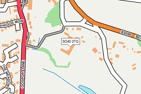 SO40 0TQ map - OS OpenMap – Local (Ordnance Survey) SO40 0TQ map - OS OpenMap – Local (Ordnance Survey)