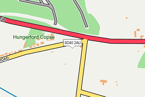 SO40 2AU map - OS OpenMap – Local (Ordnance Survey) SO40 2AU map - OS OpenMap – Local (Ordnance Survey)