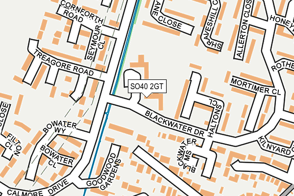 SO40 2GT map - OS OpenMap – Local (Ordnance Survey) SO40 2GT map - OS OpenMap – Local (Ordnance Survey)