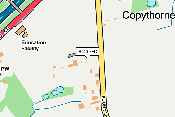 SO40 2PD map - OS OpenMap – Local (Ordnance Survey) SO40 2PD map - OS OpenMap – Local (Ordnance Survey)