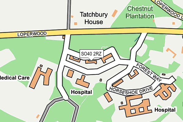 SO40 2RZ map - OS OpenMap – Local (Ordnance Survey) SO40 2RZ map - OS OpenMap – Local (Ordnance Survey)