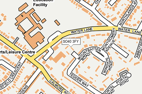 SO40 3FY map - OS OpenMap – Local (Ordnance Survey) SO40 3FY map - OS OpenMap – Local (Ordnance Survey)