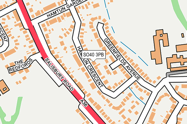 SO40 3PB map - OS OpenMap – Local (Ordnance Survey) SO40 3PB map - OS OpenMap – Local (Ordnance Survey)