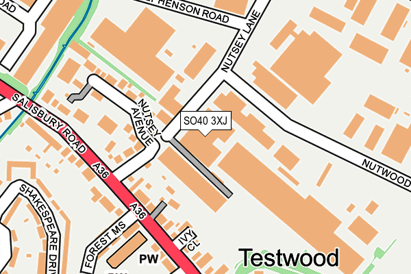 SO40 3XJ map - OS OpenMap – Local (Ordnance Survey) SO40 3XJ map - OS OpenMap – Local (Ordnance Survey)