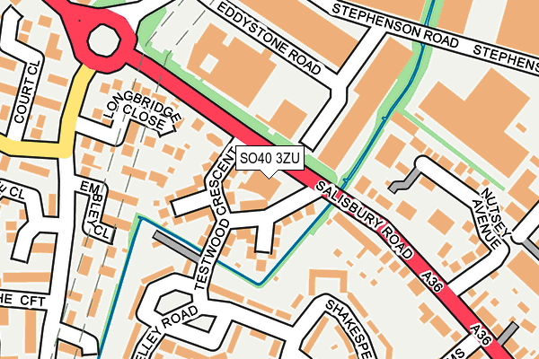 SO40 3ZU map - OS OpenMap – Local (Ordnance Survey) SO40 3ZU map - OS OpenMap – Local (Ordnance Survey)