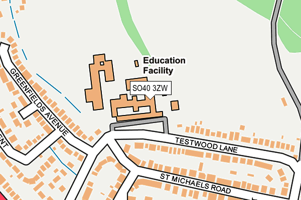 SO40 3ZW map - OS OpenMap – Local (Ordnance Survey) SO40 3ZW map - OS OpenMap – Local (Ordnance Survey)