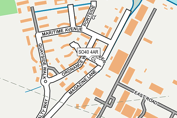 SO40 4AR map - OS OpenMap – Local (Ordnance Survey) SO40 4AR map - OS OpenMap – Local (Ordnance Survey)