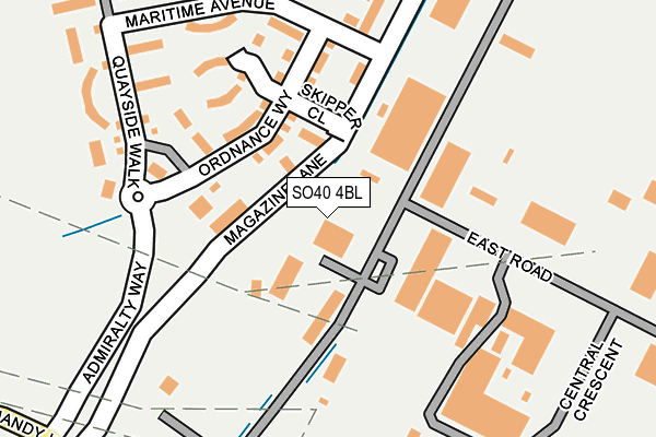 SO40 4BL map - OS OpenMap – Local (Ordnance Survey) SO40 4BL map - OS OpenMap – Local (Ordnance Survey)
