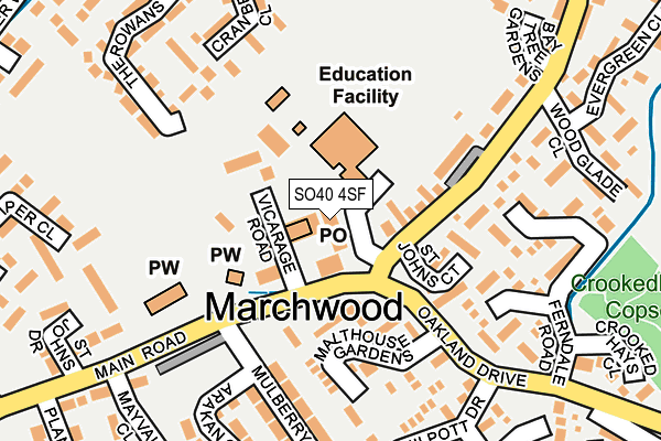 SO40 4SF map - OS OpenMap – Local (Ordnance Survey) SO40 4SF map - OS OpenMap – Local (Ordnance Survey)
