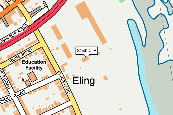 SO40 4TE map - OS OpenMap – Local (Ordnance Survey) SO40 4TE map - OS OpenMap – Local (Ordnance Survey)
