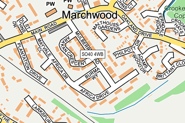 SO40 4WB map - OS OpenMap – Local (Ordnance Survey) SO40 4WB map - OS OpenMap – Local (Ordnance Survey)