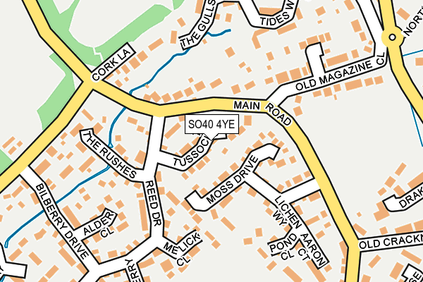 SO40 4YE map - OS OpenMap – Local (Ordnance Survey) SO40 4YE map - OS OpenMap – Local (Ordnance Survey)