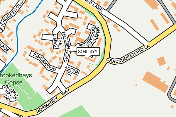 SO40 4YY map - OS OpenMap – Local (Ordnance Survey) SO40 4YY map - OS OpenMap – Local (Ordnance Survey)