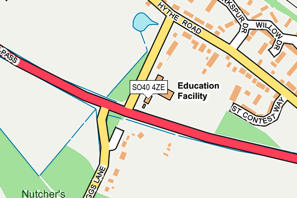 SO40 4ZE map - OS OpenMap – Local (Ordnance Survey) SO40 4ZE map - OS OpenMap – Local (Ordnance Survey)
