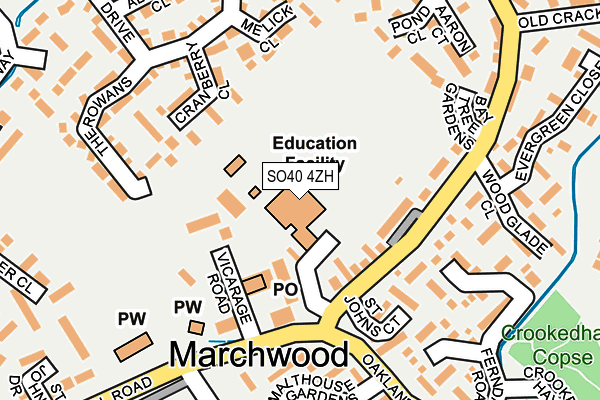 SO40 4ZH map - OS OpenMap – Local (Ordnance Survey) SO40 4ZH map - OS OpenMap – Local (Ordnance Survey)