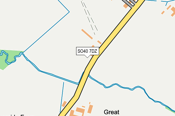 SO40 7DZ map - OS OpenMap – Local (Ordnance Survey) SO40 7DZ map - OS OpenMap – Local (Ordnance Survey)