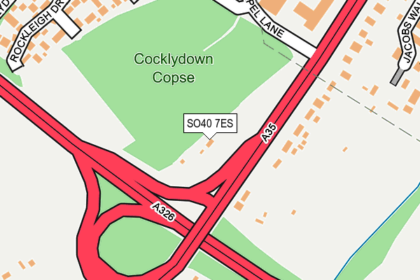 SO40 7ES map - OS OpenMap – Local (Ordnance Survey)
