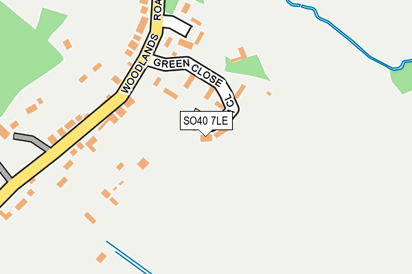 SO40 7LE map - OS OpenMap – Local (Ordnance Survey)