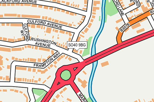 SO40 9BG map - OS OpenMap – Local (Ordnance Survey) SO40 9BG map - OS OpenMap – Local (Ordnance Survey)