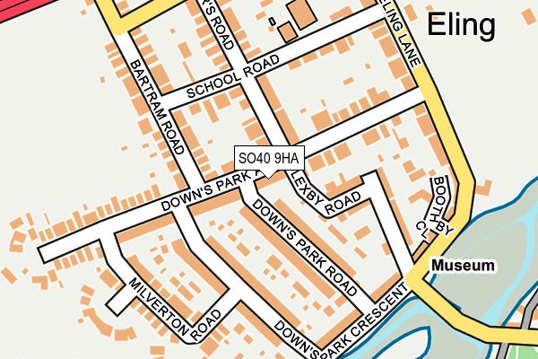 SO40 9HA map - OS OpenMap – Local (Ordnance Survey) SO40 9HA map - OS OpenMap – Local (Ordnance Survey)
