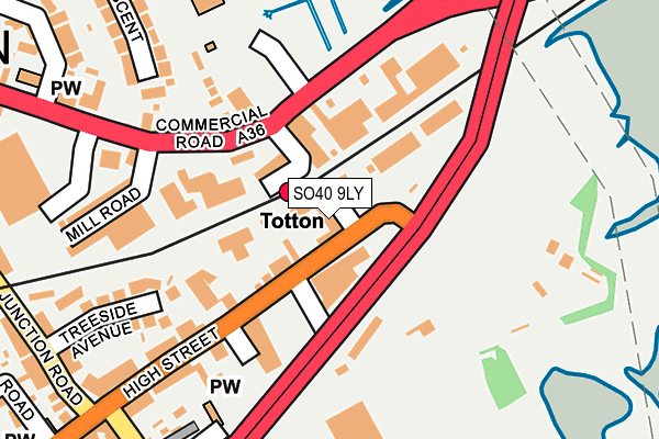 SO40 9LY map - OS OpenMap – Local (Ordnance Survey) SO40 9LY map - OS OpenMap – Local (Ordnance Survey)