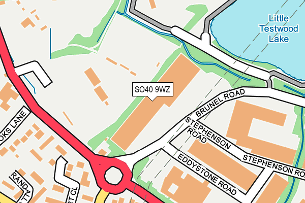 SO40 9WZ map - OS OpenMap – Local (Ordnance Survey) SO40 9WZ map - OS OpenMap – Local (Ordnance Survey)