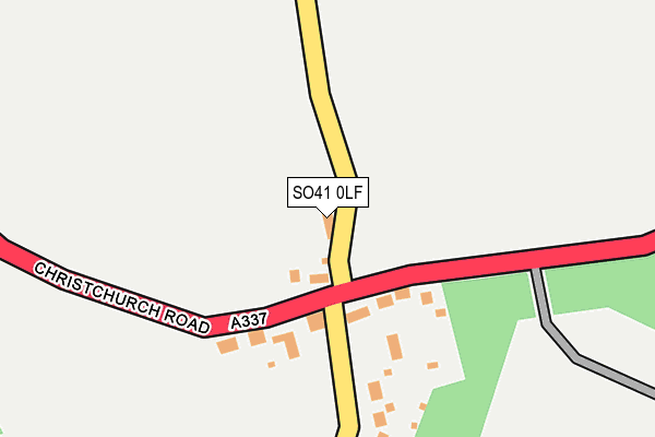 SO41 0LF map - OS OpenMap – Local (Ordnance Survey) SO41 0LF map - OS OpenMap – Local (Ordnance Survey)