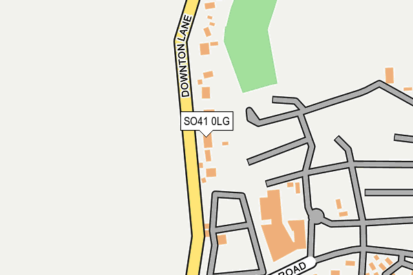 SO41 0LG map - OS OpenMap – Local (Ordnance Survey) SO41 0LG map - OS OpenMap – Local (Ordnance Survey)