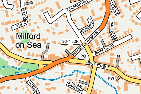 SO41 0QR map - OS OpenMap – Local (Ordnance Survey) SO41 0QR map - OS OpenMap – Local (Ordnance Survey)