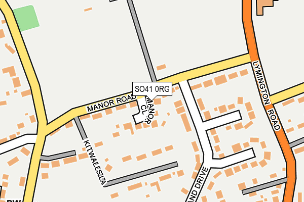 SO41 0RG map - OS OpenMap – Local (Ordnance Survey) SO41 0RG map - OS OpenMap – Local (Ordnance Survey)