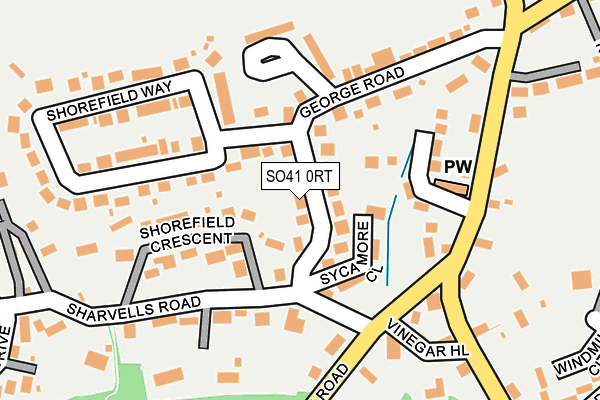 SO41 0RT map - OS OpenMap – Local (Ordnance Survey) SO41 0RT map - OS OpenMap – Local (Ordnance Survey)