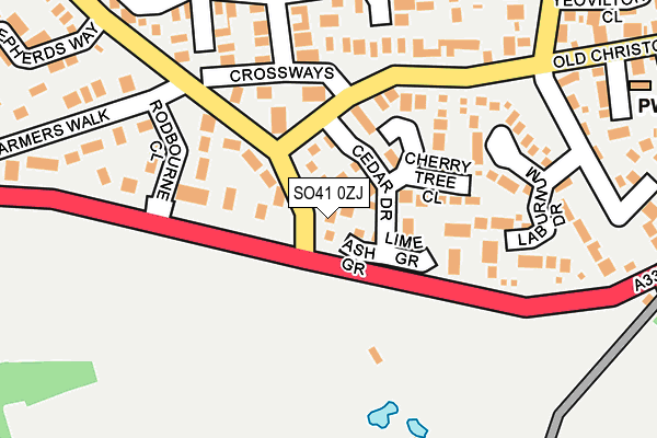 SO41 0ZJ map - OS OpenMap – Local (Ordnance Survey) SO41 0ZJ map - OS OpenMap – Local (Ordnance Survey)