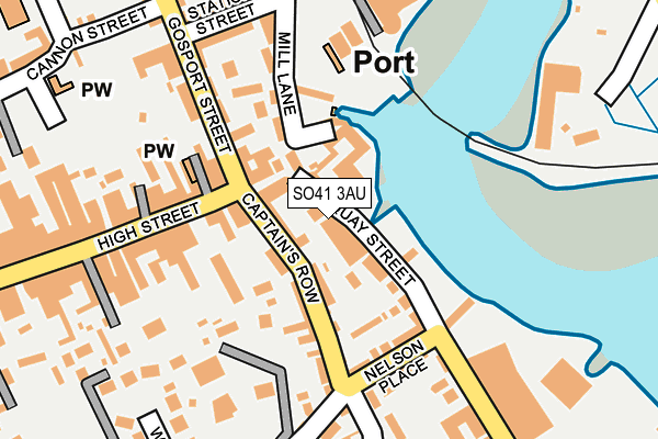 SO41 3AU map - OS OpenMap – Local (Ordnance Survey) SO41 3AU map - OS OpenMap – Local (Ordnance Survey)
