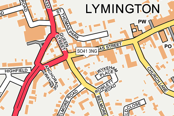 SO41 3NG map - OS OpenMap – Local (Ordnance Survey) SO41 3NG map - OS OpenMap – Local (Ordnance Survey)