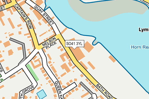 SO41 3YL map - OS OpenMap – Local (Ordnance Survey)