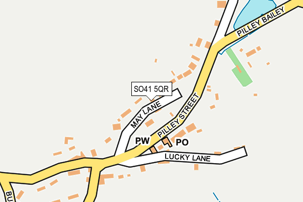 SO41 5QR map - OS OpenMap – Local (Ordnance Survey)